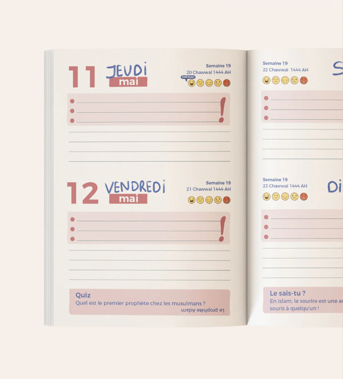 Agenda scolaire - Rentrée 2024
