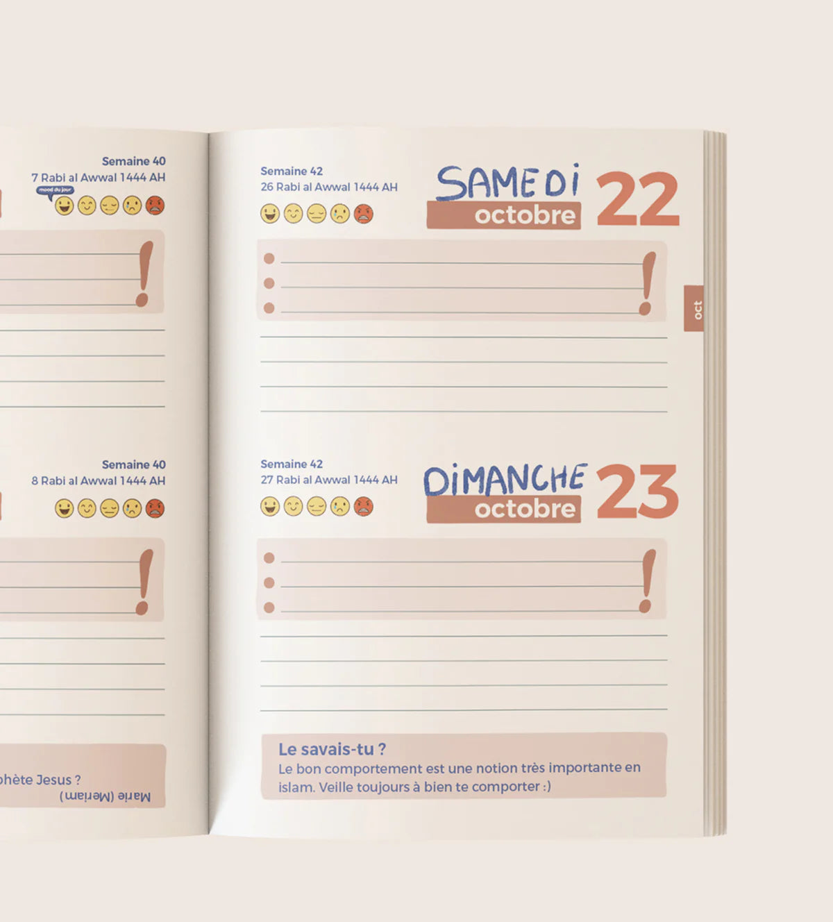 Agenda scolaire - Rentrée 2024