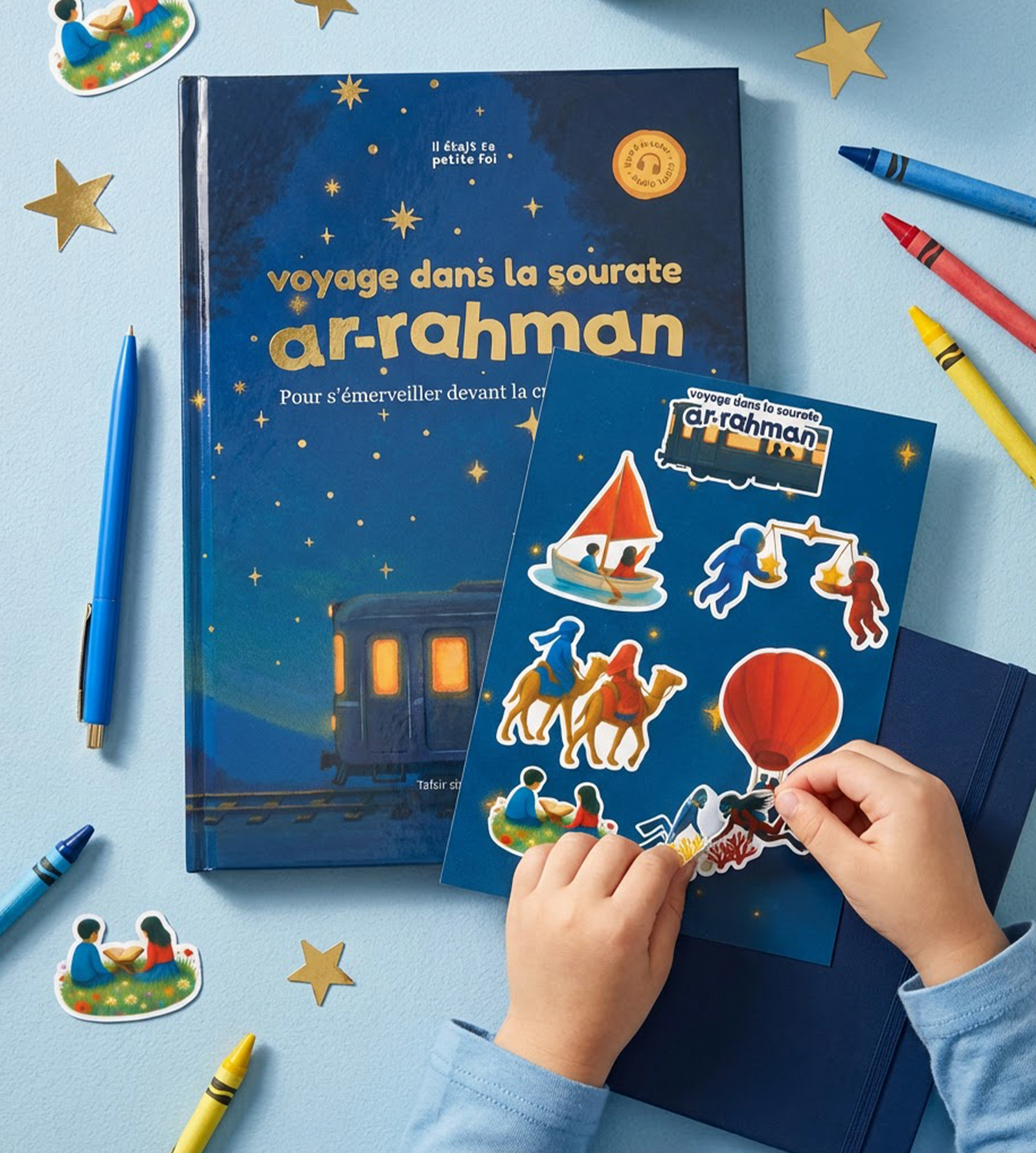Planche de stickers | Illustrations du livre Voyage dans la Sourate Ar-Rahman
